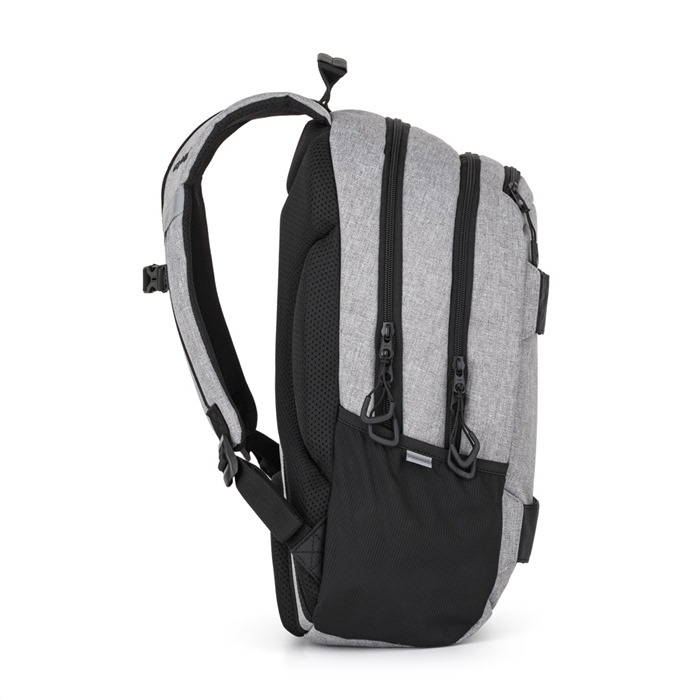 Studentský batoh + etue OXY Sport Grey Melange
